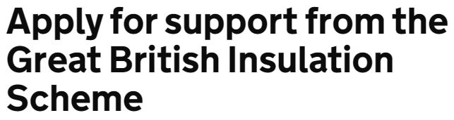 Great British Insulation Scheme